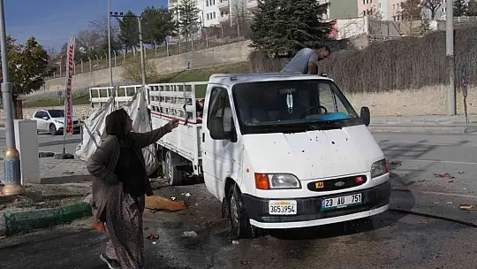 Alev alev yanan pikabı benzin istasyonuna çekerek kurtardı