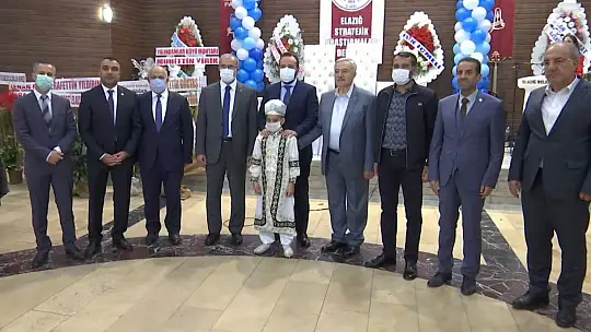 Cumhurbaşkanı Erdoğan'ın tedavisini üstlendiği Taha'yı sünnet düğününde il protokolü yalnız bırakmadı