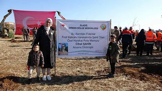 Elazığ'da 'Geleceğe Nefes Dünyaya Nefes' etkinliğinde 23 bin fidan toprakla buluştu