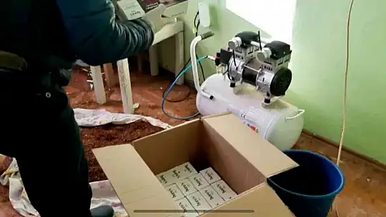 Elazığ'da 60 bin lira değerinde kaçak tütün ürünleri ele geçirildi