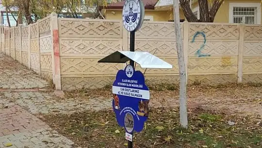 Elazığ'da 90 parka, sokak hayvanları için su ve mama kapları bırakıldı