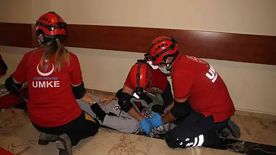 Elazığ'da deprem ve yangın tatbikatı