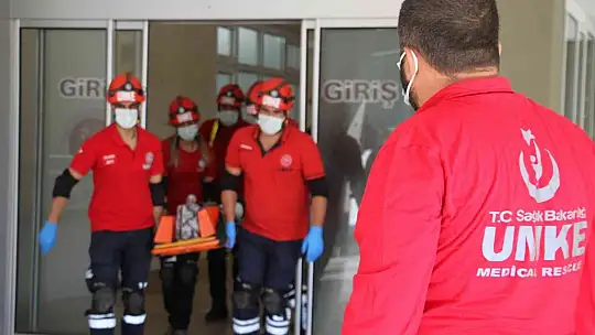 Elazığ'da deprem ve yangın tatbikatı