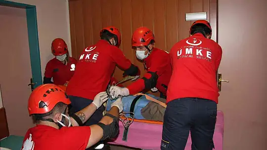 Elazığ'da deprem ve yangın tatbikatı