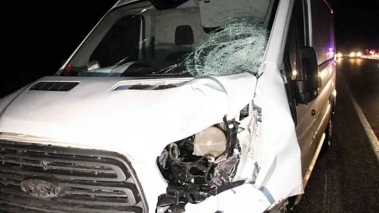 Elazığ'da feci kaza: Transitin çarptığı 2 kişi hayatını kaybetti