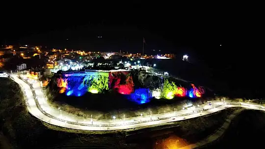 Elazığ'da jandarmadan tarihi Harput'ta -10 derecede yeni yıl denetimi