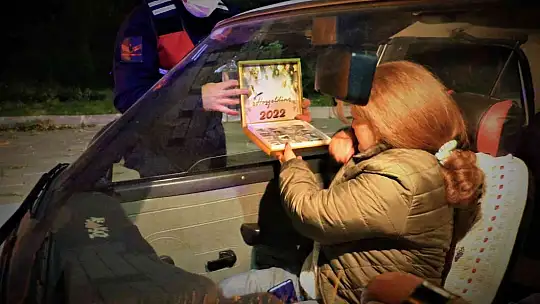 Elazığ'da jandarmadan tarihi Harput'ta -10 derecede yeni yıl denetimi