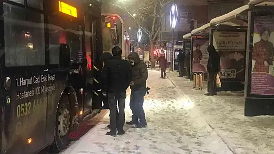 Elazığ'da kar etkisini tekrar gösterdi