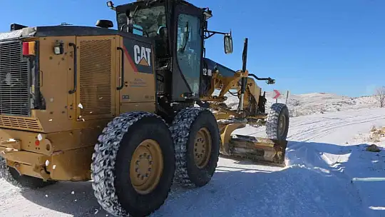Elazığ'da karla mücadele sürüyor