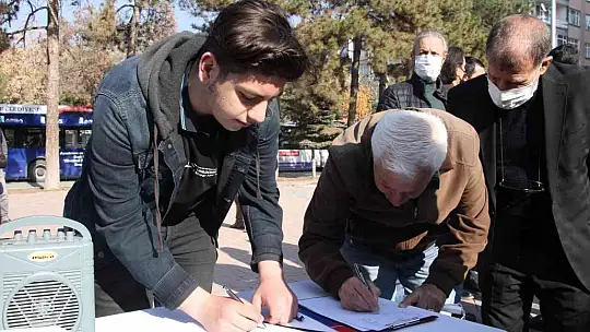 Elazığ'da öğretmenevi yapılması için imza kampanyası başlatıldı