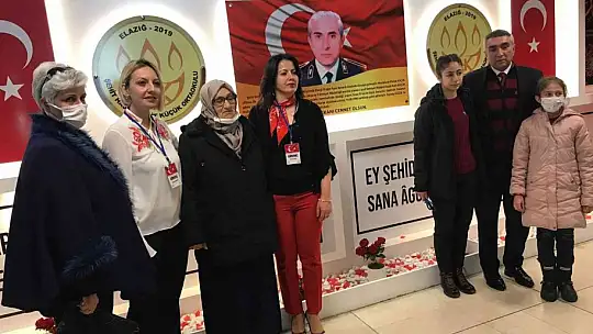Elazığ'da şehidin adını taşıyan okulda, şehit için köşe yapıldı