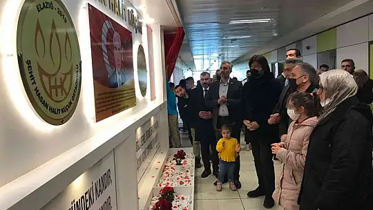 Elazığ'da şehidin adını taşıyan okulda, şehit için köşe yapıldı
