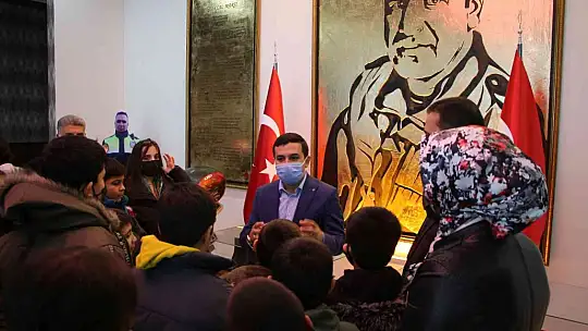 Şehit Fethi Sekin Külliyesinin ilk misafirleri çocuklar oldu