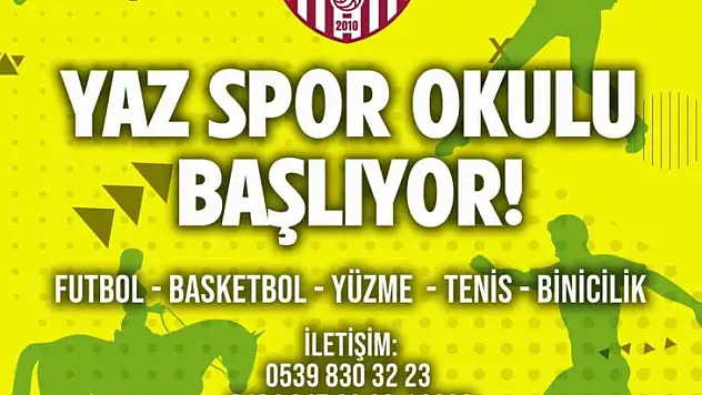 Elazığ İl Özel İdare yaz spor okulu ve yaz teknoloji kampı kayıtlarına başladı