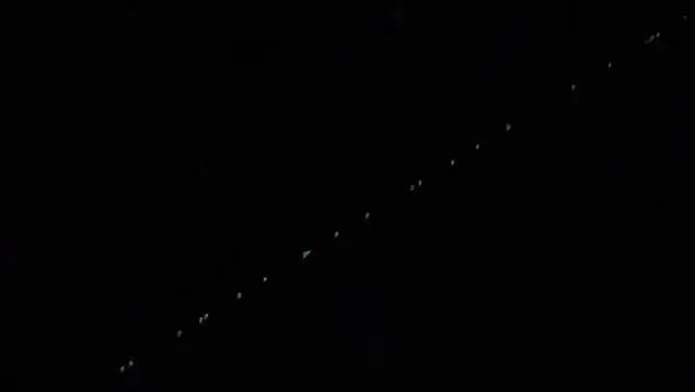 Elazığ semalarında beliren ışıklar kısa süreli şaşkınlık yarattı