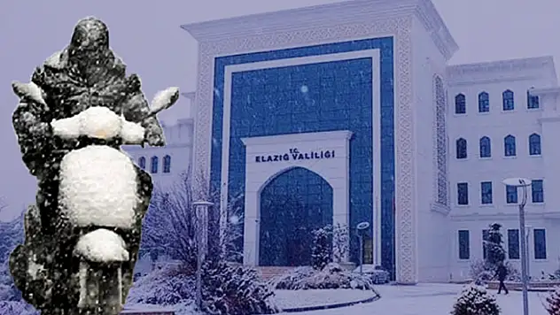 Kuryelere kar tatili! Elazığ Valiliği trafik güvenliği için düğmeye bastı