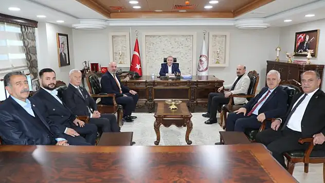 Muhtarlar Konfederasyonu heyetinden Elazığ Valiliğine ziyaret