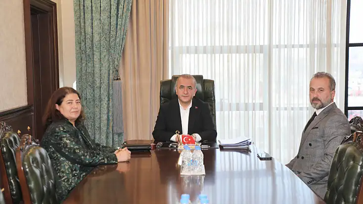 Başmüfettiş Okur ve Beraat Şahin’den Vali Hatipoğlu’na Ziyaret