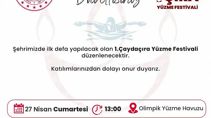 1. Çaydaçıra Yüzme Festivali başlıyor