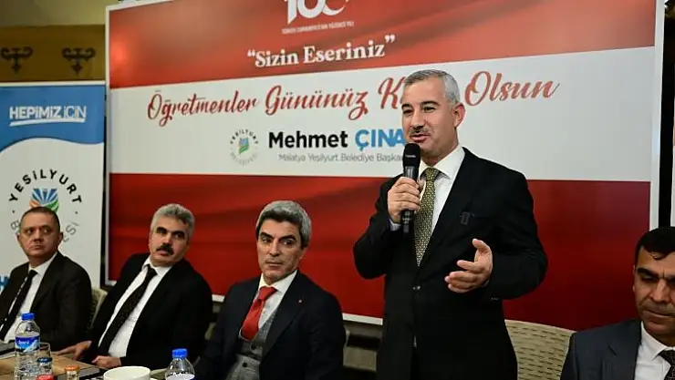 Başkan Çınar, Yeşilyurt'a yeni atanan öğretmenleri gedik oba çadırında ağırladı