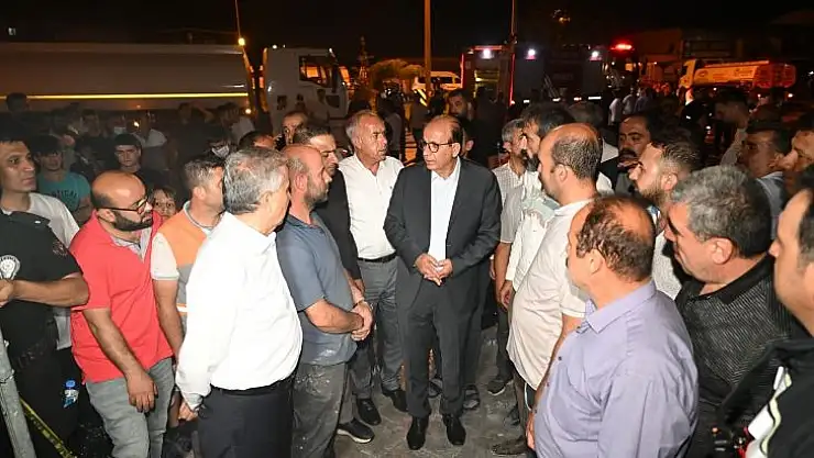 Başkan Geçit: 'Yangında mağdur olan esnaflarımızın yanındayız'