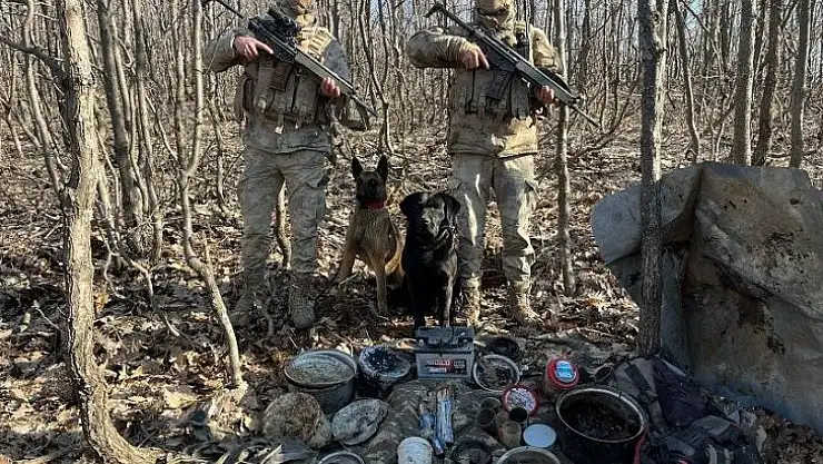 Bingöl'de 2 sığınak bulundu, 1 adet roketatar ele geçirildi