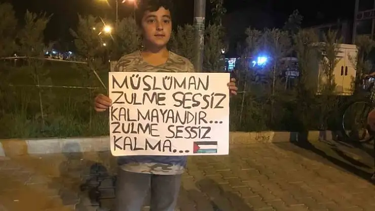 Bingöl'de Filistin'e destek konvoyu