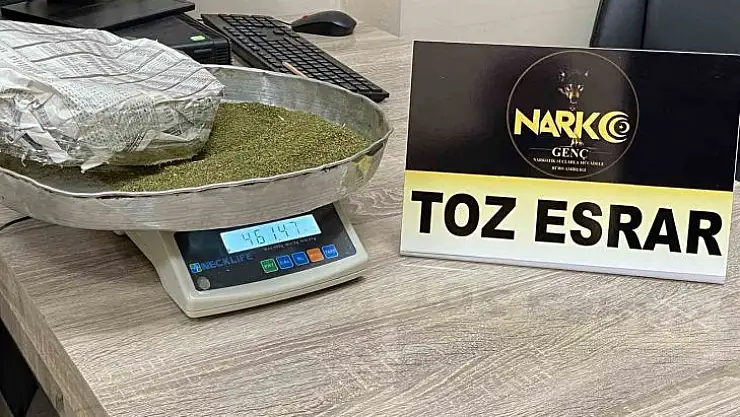 Bingöl'de uyuşturucu operasyonu: 1 gözaltı