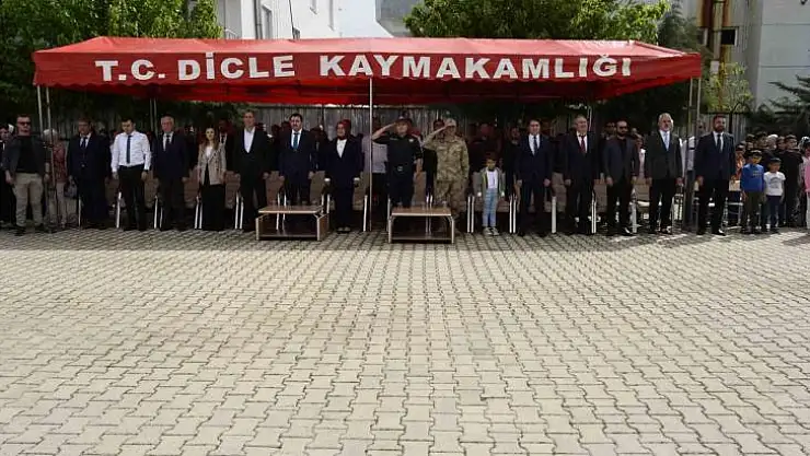 Dicle'de 23 Nisan Ulusal Egemenlik ve Çocuk Bayramı coşkuyla kutlandı