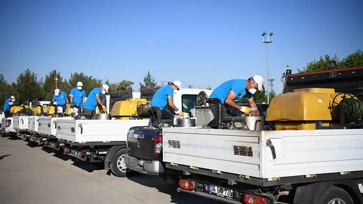 Diyarbakır'da 13 kırsal ilçeye 48 ilaçlama aracı desteği