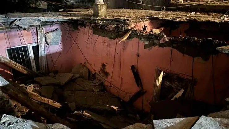 Diyarbakır'da metruk yapının tavanı çöktü