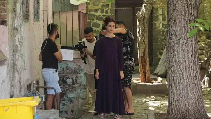 Diyarbakır'ın tarihi Sur ilçesinde uzun metrajlı korku filmi çekiliyor