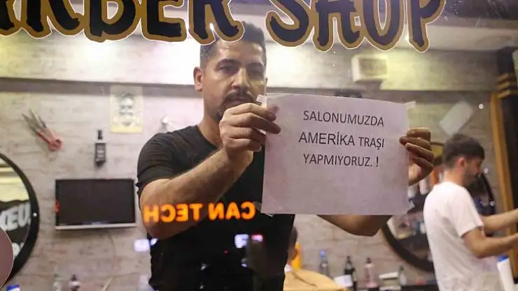 Diyarbakırlı berberden Filistin'e destek için 'Amerikan tıraşı' boykotu