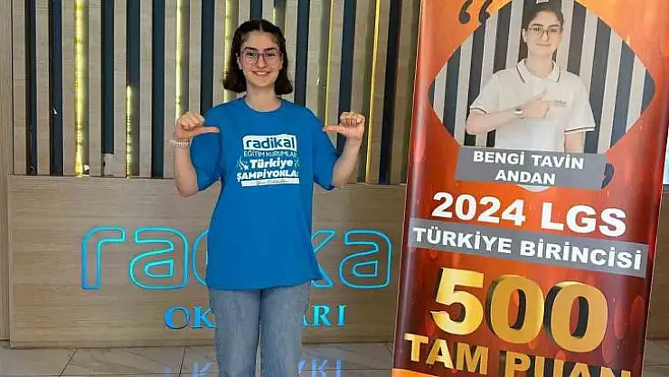 Diyarbakırlı öğrenci LGS'de 500 tam puan aldı