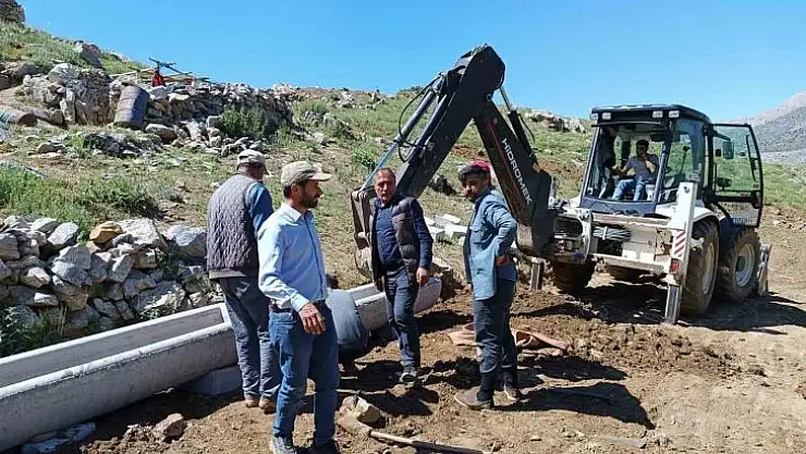 Doğanşehir'de yayladaki hayvanlar unutulmadı