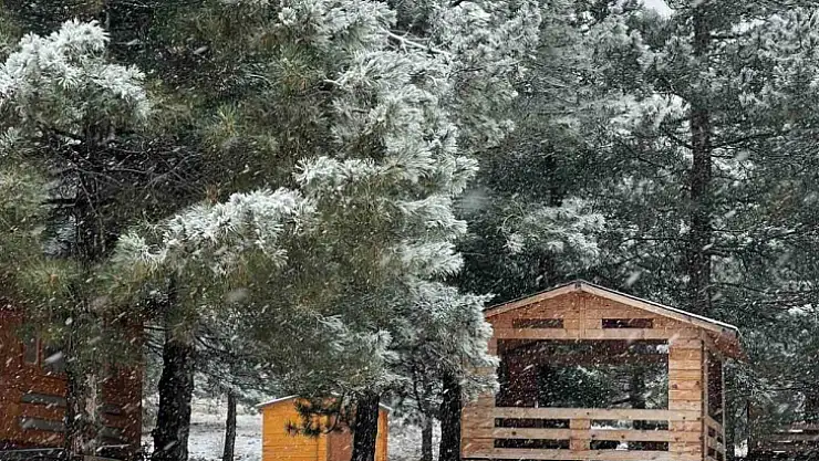 Elazığ'a mevsimin ilk karı düştü