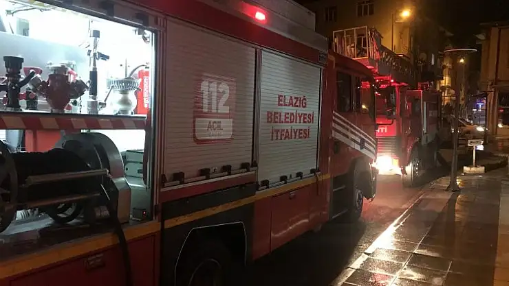 Elazığ'da iş yeri yangını