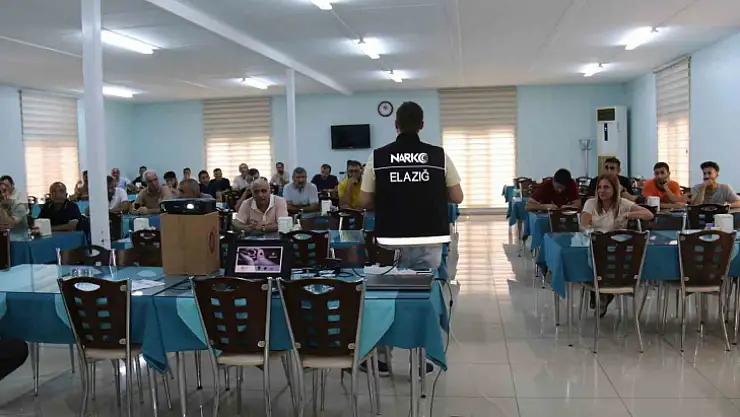 Elazığ'da Orman Müdürlüğü personeline uyuşturucu ile mücadele eğitimi verildi