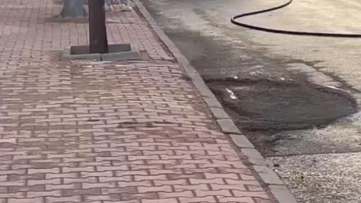 Elazığ'da seyir halindeki otomobil yandı