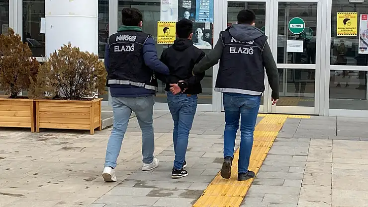 Elazığ'daki uyuşturucu operasyonunda tutuklama