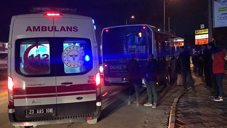 Halk otobüsü şoförü dehşeti yaşadı