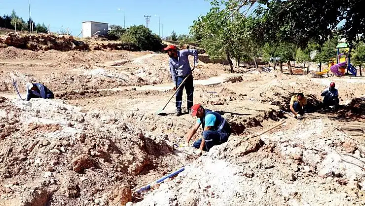 Kocaköy Millet Bahçesi'nde çalışmalar sürüyor