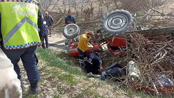 Malatya'da traktör devrildi: 1 ölü, 1 yaralı