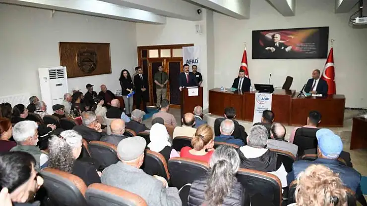 Mazgirt afet evleri kura çekimi gerçekleştirildi