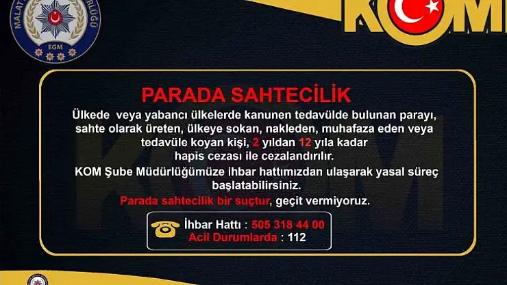 Polisten vatandaşlara 'Afişli' uyarı