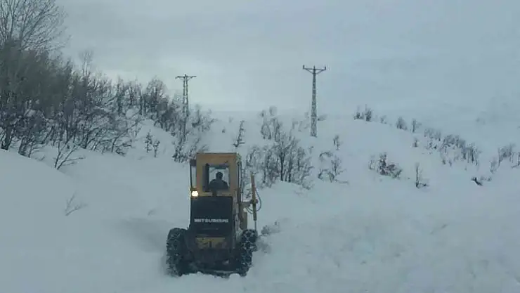 Tunceli'de karla mücadele çalışmaları sürüyor
