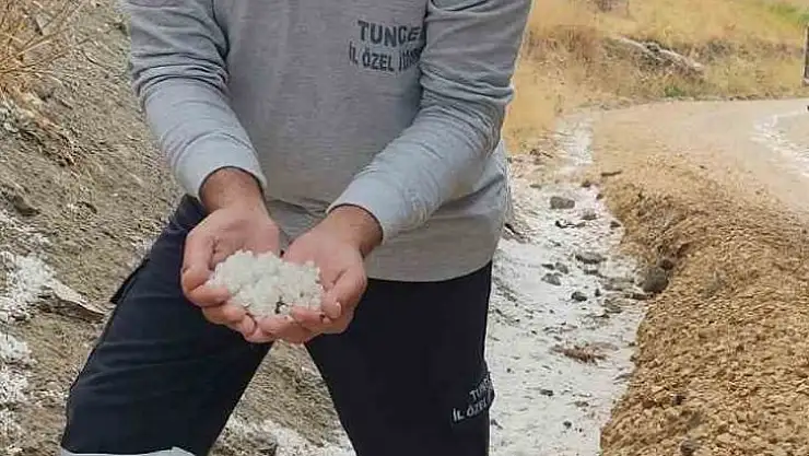 Tunceli'yi ağustos ayında dolu vurdu