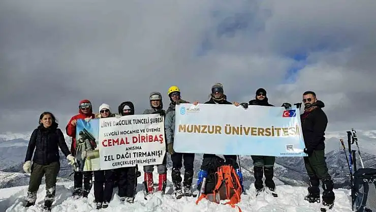 Tuncelili akademisyen anısına tırmanış