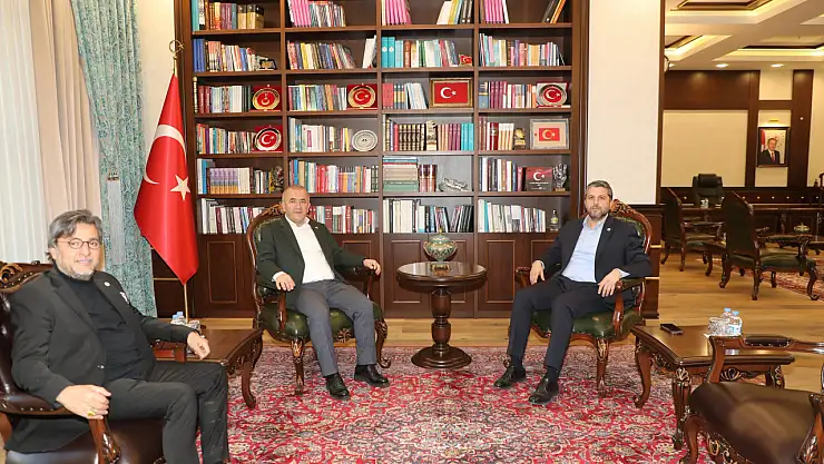 Vekil Nazırlı ve Ramazan Bingöl, Vali Hatipoğlu'nu ziyaret etti