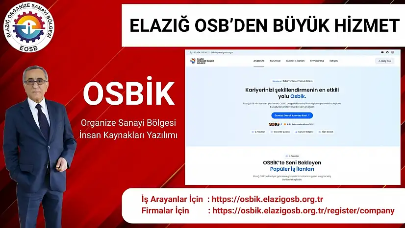 Fabrika kapısında ilan bekleme devri bitti: Elazığ'ın istihdam havuzu OSBİK açıldı